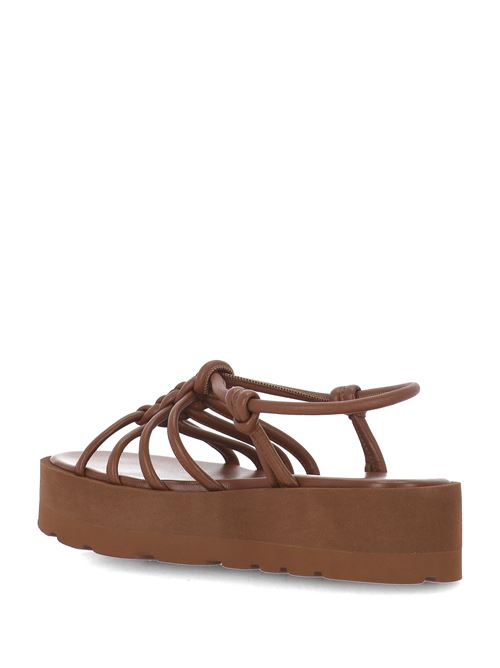 Camel brown sandal GIANVITO ROSSI | G3252205GOMNAPCUOI